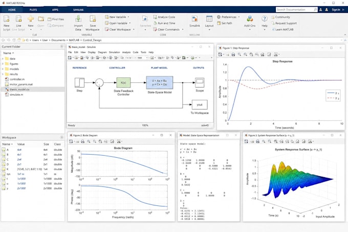 create matlab gui simulink model and python scripts for engineering simulations