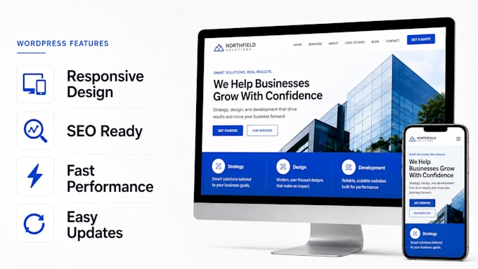 develop a professional wordpress website