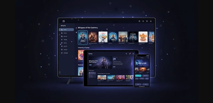 build iptv app with backend and admin panel for android smart TV