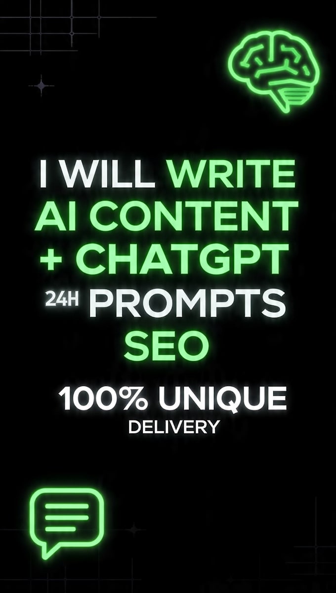 write ai content and chatgpt prompts