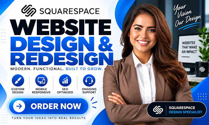 build squarespace website design redesign squarespace website development