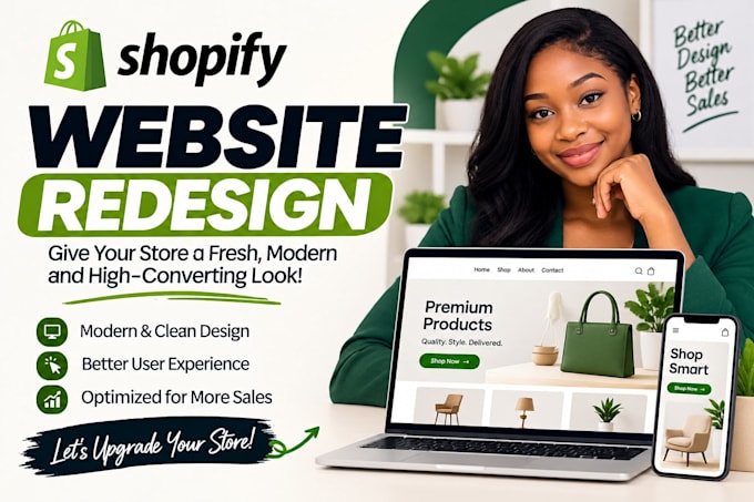 do shopify website redesign, redesign shopify store, shopify store redesign