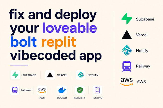 fix and deploy lovable ai website, base44, replit, bolt, v0, supabase