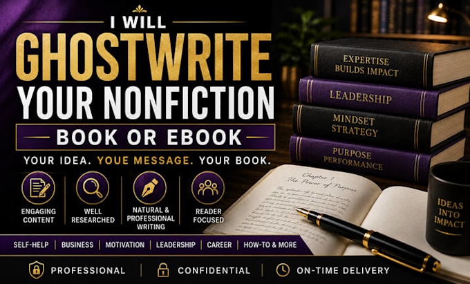 ghostwrite a compelling nonfiction book or ebook