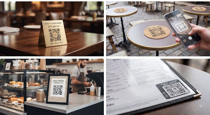 create custom mobile qr menu design for restaurants and cafes