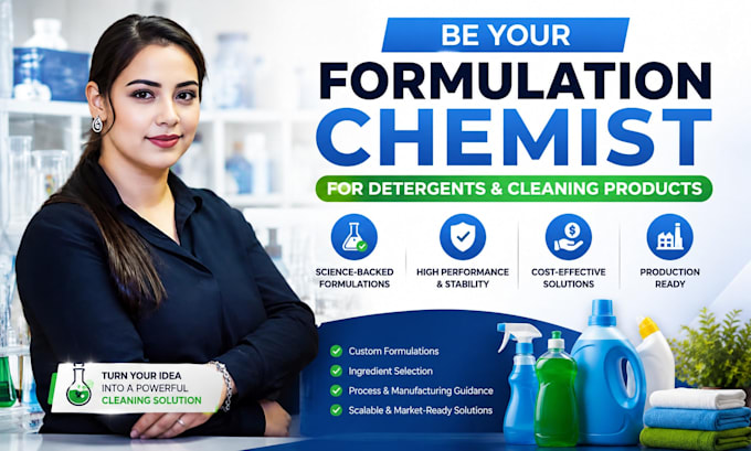be your formulation chemist for detergents and cleaning products