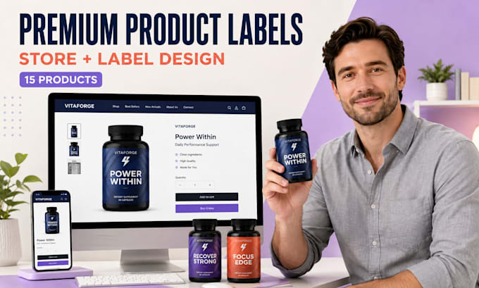 build high converting shopify supplement store design supliful product labels