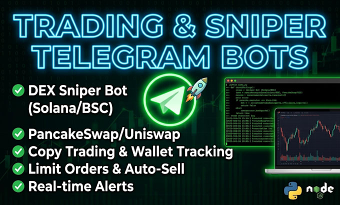 telegram scraper, telegram bot and automation webs scraper, trading telegram bot