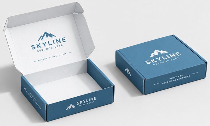 create box design, mailer box, dieline, shipping box and subscription box