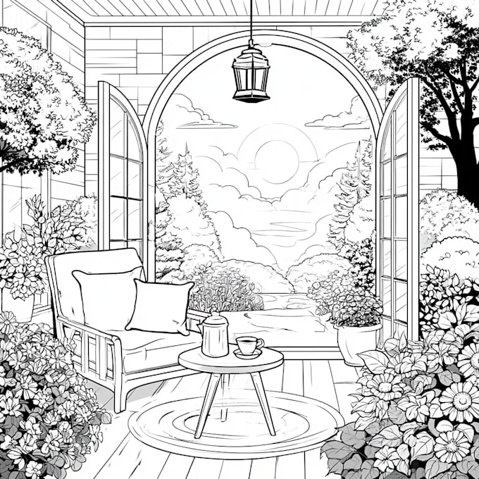 create a cozy bold and easy coloring book for amazon KDP
