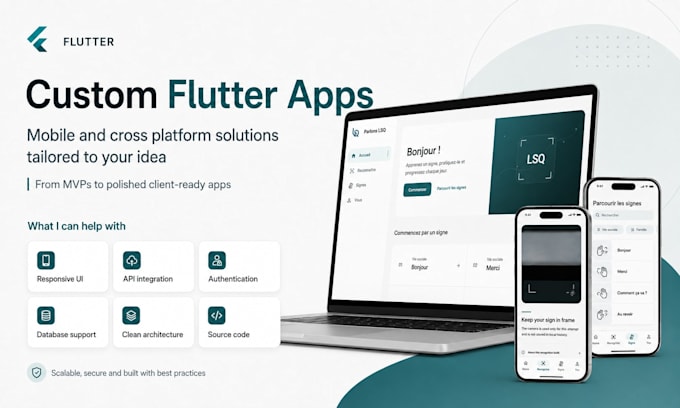 build a flutter mobile or cross platform application