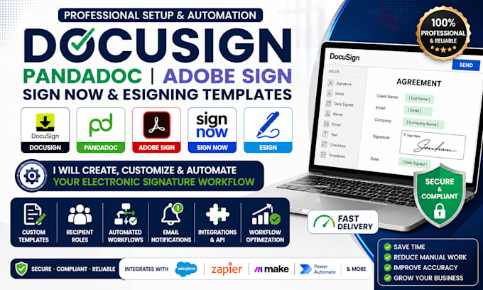 create docusign pandadoc adobe sign now template and esigning template