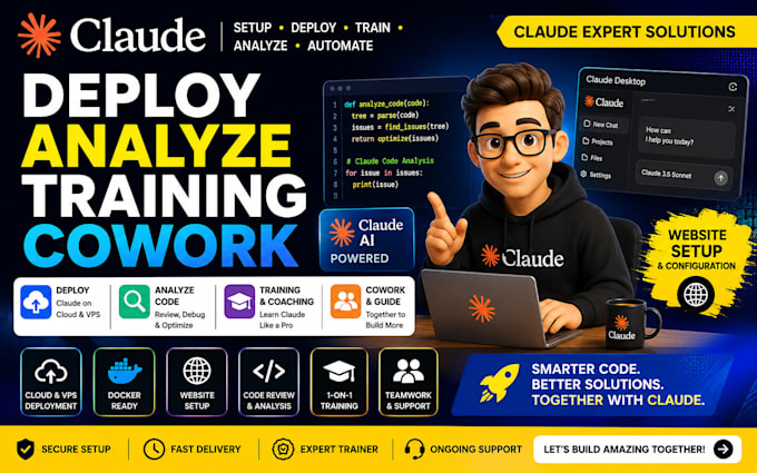 deploy analyze code training cowork trainer claude website setup claude desktop