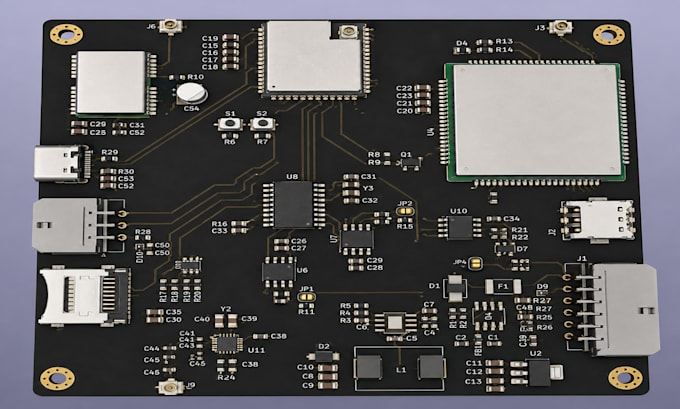 design pcb, schematic and circuit layout in kicad