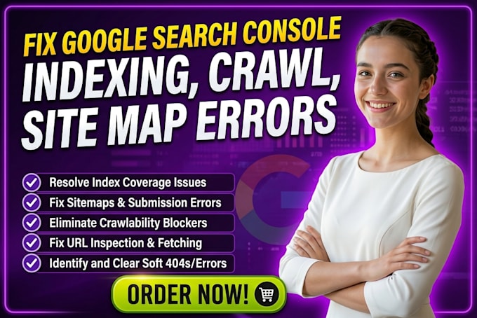 fix google search console index coverage, indexing, crawl and sitemap errors