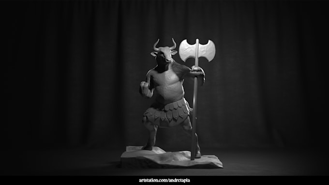 create 3d character sculptures and digital assets for games