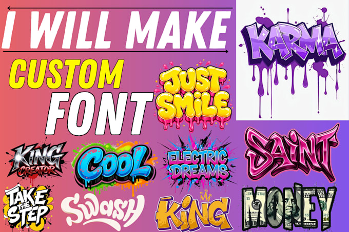 design custom typography logo with playful hand lettering