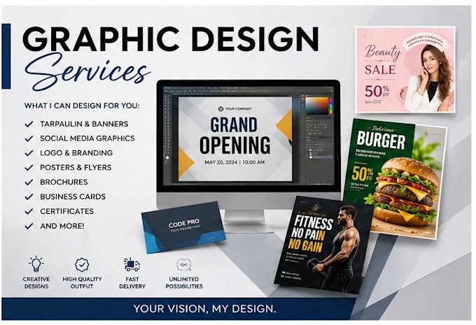 create a graphic design and house design