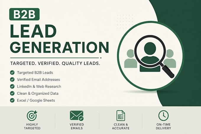 provide targeted b2b leads and business contact lists