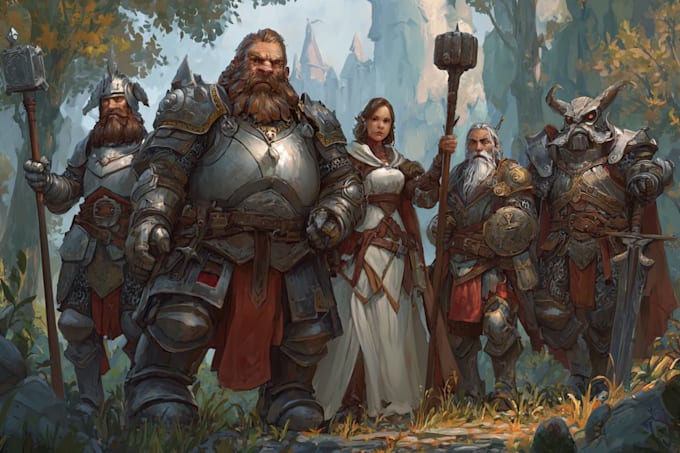 draw your rpg game character design