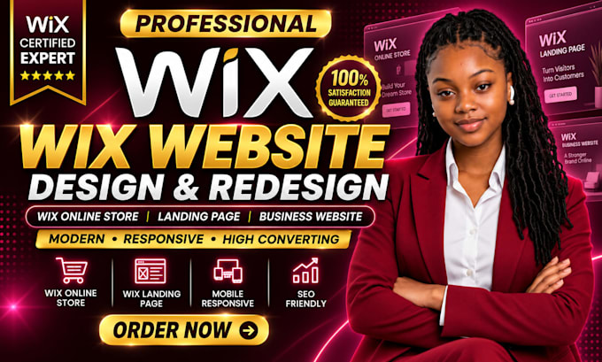 wix website design redesign wix website audit wix online store wix development