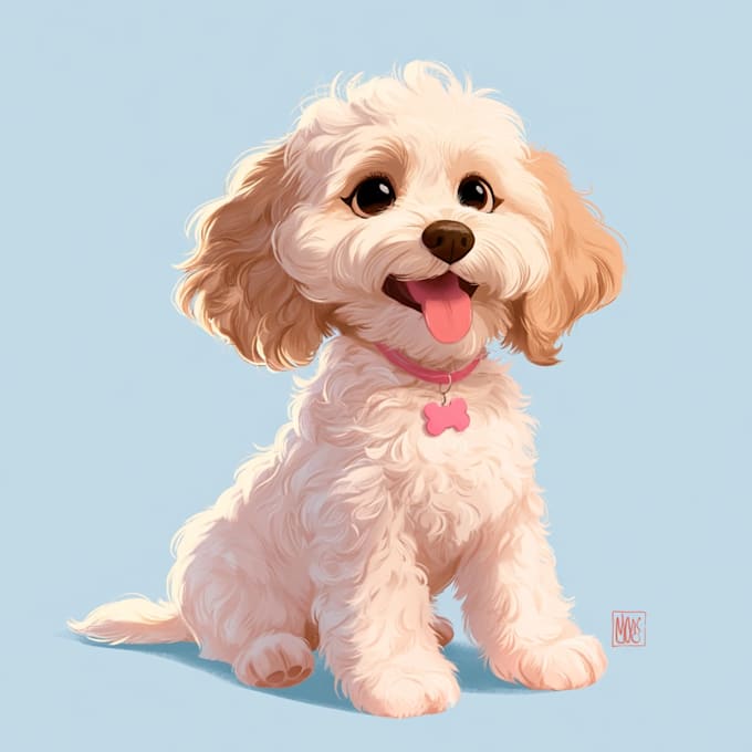 pet portrait into cute disney style