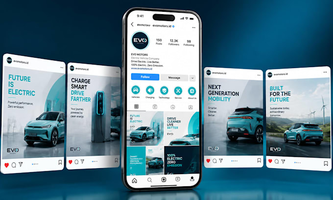 design trendy instagram posts with modern layouts