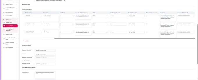 build an ai powered rfq and supplier quote comparison system