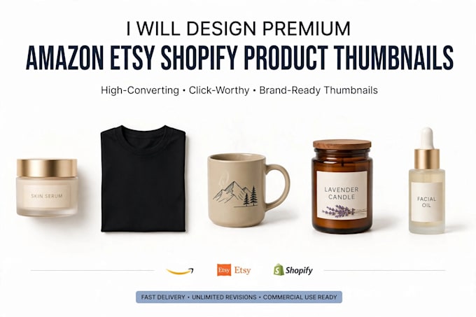 design premium product thumbnails for amazon etsy shopify