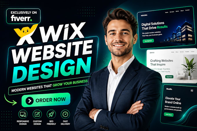 design wix website, redesign wix website, wix website develoment