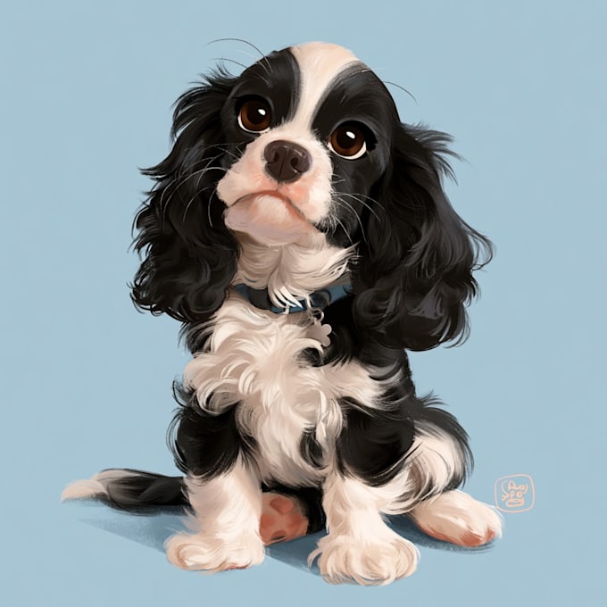pet portrait into cute disney style