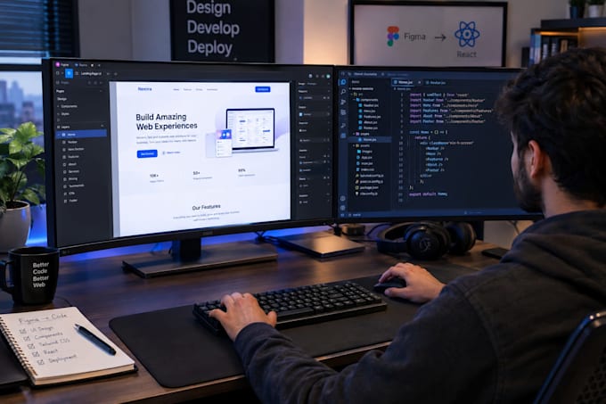 build responsive websites with react and tailwind CSS