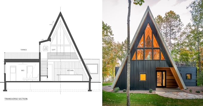convert hand sketch into professional vectorworks architectural drawing revit