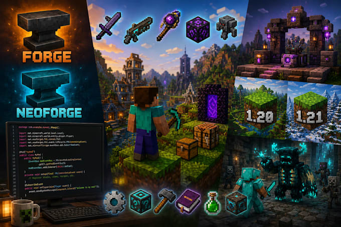 build a custom neoforge minecraft mod cutom forge minecraft