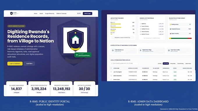 build a custom web app or admin dashboard