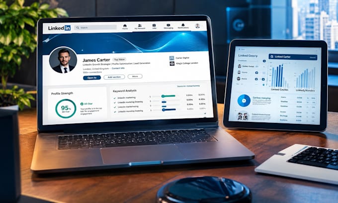 optimize your linkedin profile seo and create ads campaigns for lead generation