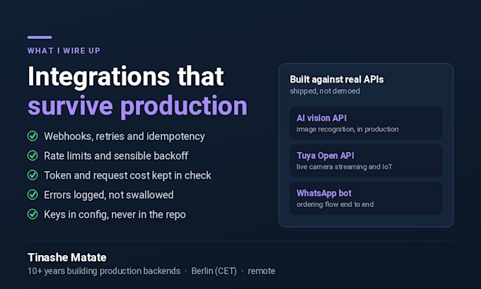 integrate openai, claude, stripe and any rest API