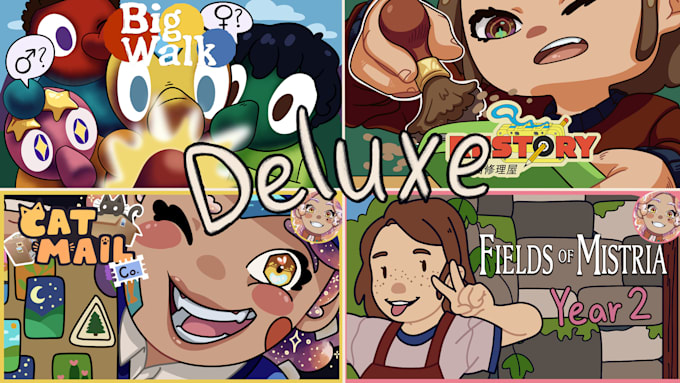 draw characterized youtube thumbnails