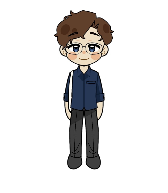 draw a cute full body chibi art for avatar or gift