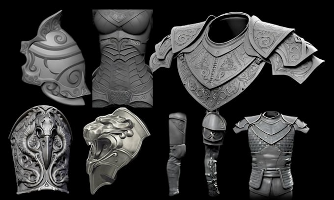 scuplt 3d cosplay weapons props 3d airsoft gun model accessory for 3d printing