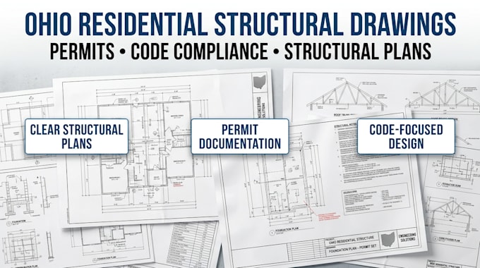 ohio structure drawings for residential permits and code compliance