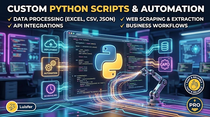 build a custom python script for automation