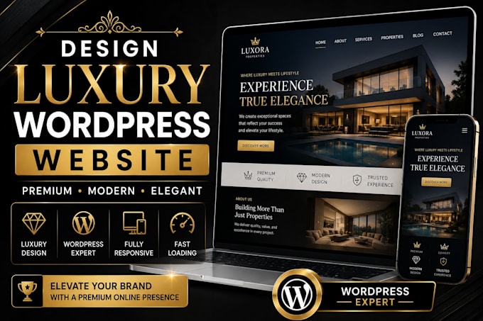 design luxury wordpress website