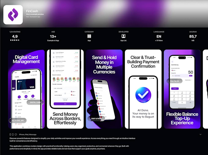 design mobile app screenshots for apple app store and google play store