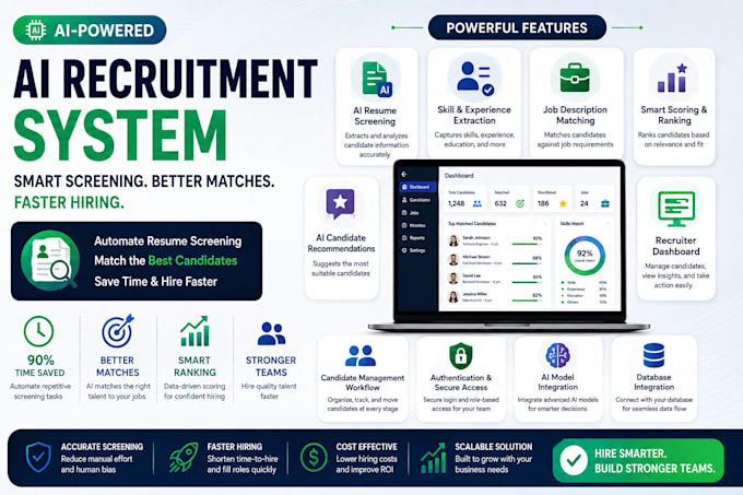 build an ai recruitment system for resume screening and candidate matching