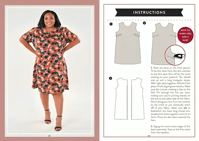 create illustrated sewing instructions for your clothing pattern