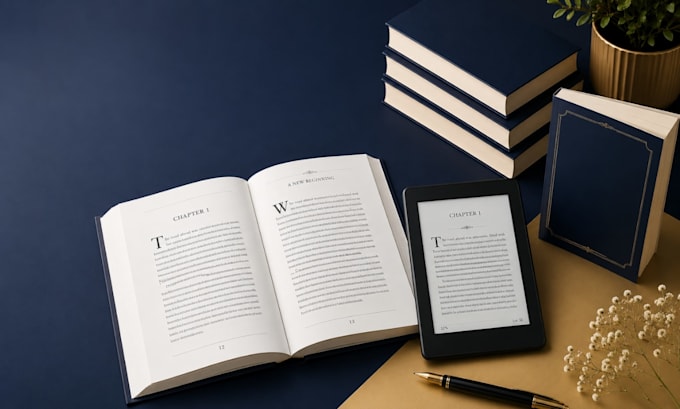 do book formatting for KDP, paperback and kindle