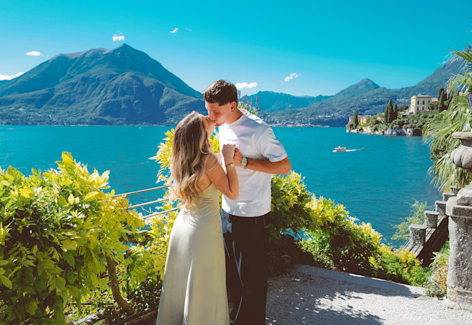 do photoshoot on lake como
