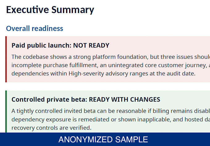 audit your ai built saas codebase for production readiness