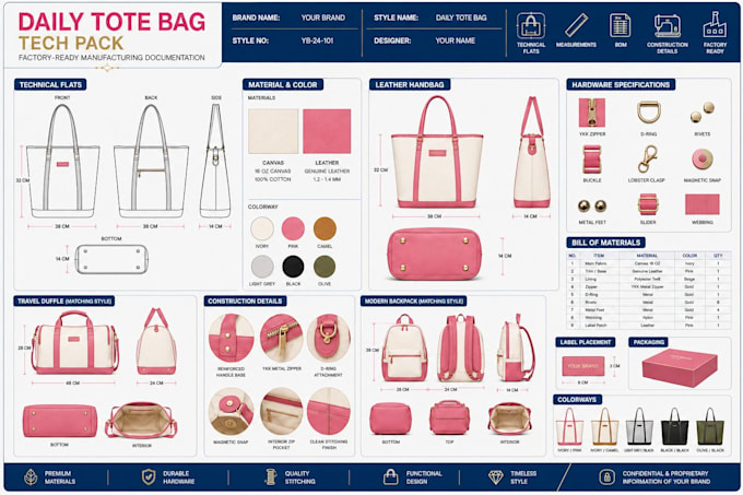custom totebag design bag tech pack backpack techpack handbag design duffel bag